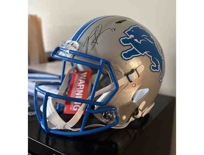 Detroit Lions Autographed Penei Sewell #58 Helmet