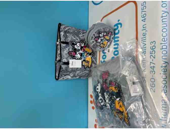 Vera Bradley Disney Throw pillow, Tote, And Crossbody bag set