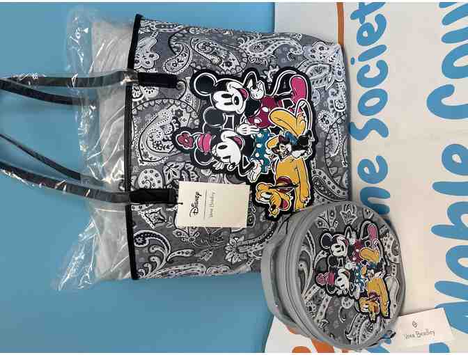 Vera Bradley Disney Throw pillow, Tote, And Crossbody bag set