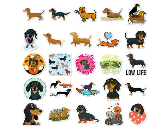 Stickers - 50 Dachshund Stickers - All Different