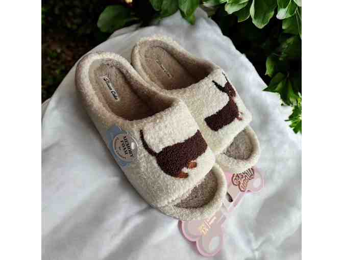 Dachshund Slippers by Moon Cake! Size Extra Large (11-12) - Photo 1