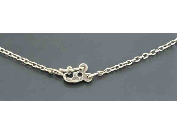 Vintage Abstract Sterling Silver Dachshund Necklace - Choker - 17' long