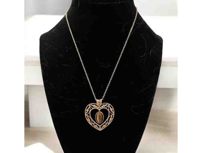 Interchangeable Heart Pendant Necklace by Monet2 - 4 Beautiful Looks with one Necklace