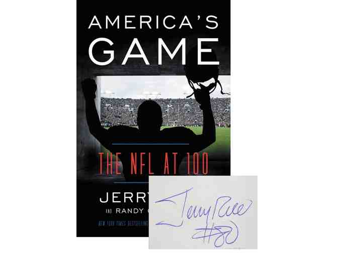 America's Game: The NFL at 100 By Jerry Rice AUTOGRAPHED HARDCOVER BOOKPLATED EDITION