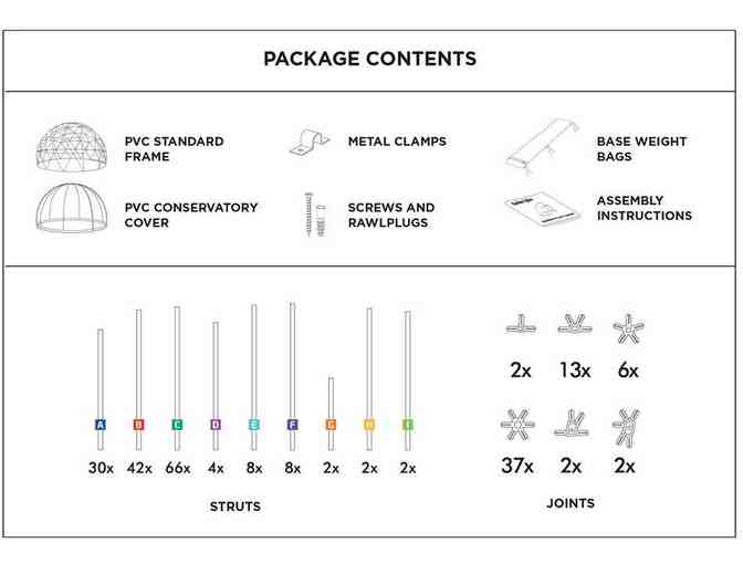 Garden Dome Igloo - 12 Ft Stylish Conservatory, Play Area, Greenhouse or Gazebo