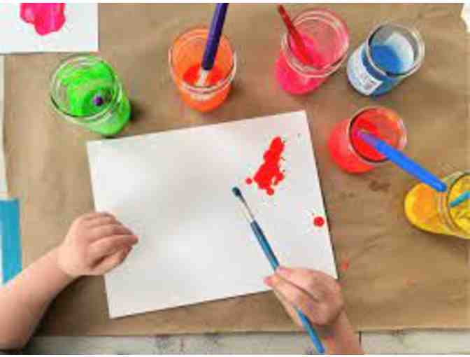 1st GRADE: Class paints ceiling tile with Ms. Fedorchick (Only 1 per grade) - Photo 1