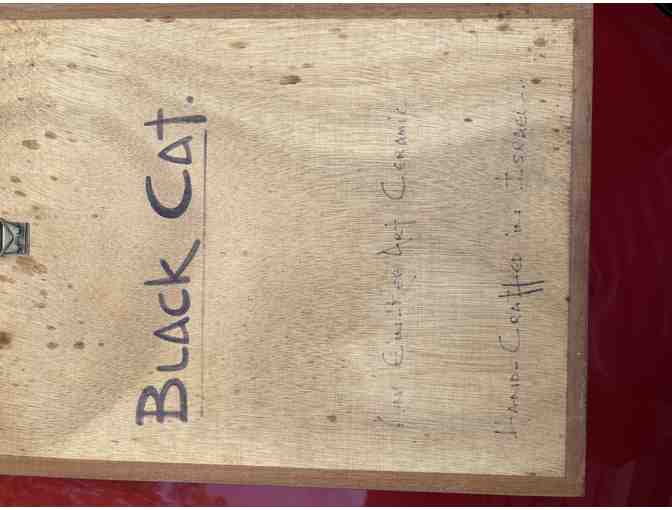 'Black Cat' Framed Ceramic Art - Ein Reb Art Creation