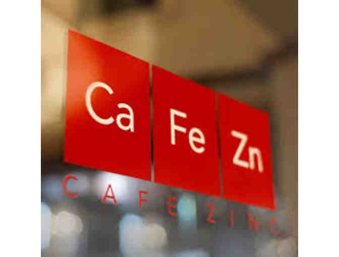 Cafe Zinc Gift Certificate: $50 Value