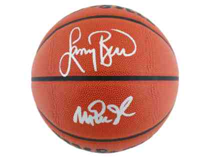 Magic Johnson & Larry Bird Signed Basketball