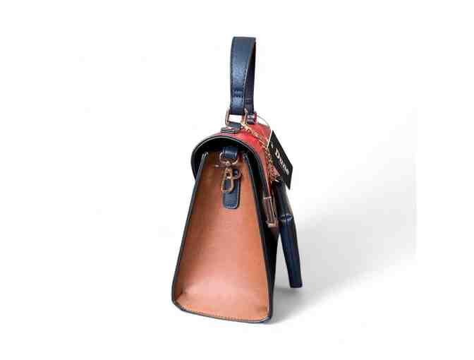 Dune London Purse (Red, Navy and Tan) w/ Navy coin purse - Photo 2