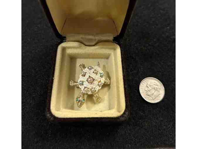Jewelry (Vintage 1950) - Turtle Pin - (Estate Jewelry)