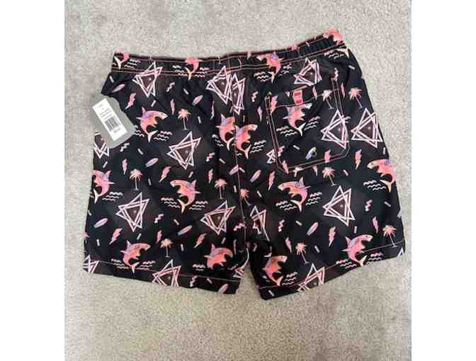 Swim Suit: Shark Neon (New, Size MEDIUM Party Sharks)