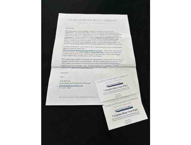 ADMISSION: Boston 'River Boat Sightseeing' (Charles Boat Tour, 2 Tickets)