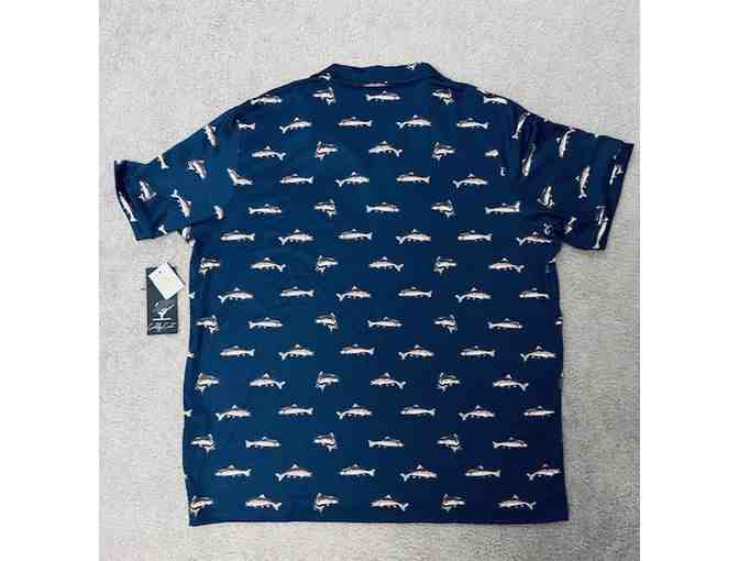 FISH Sun Shirt (UPF-50), Medium Adult - Blue, Sporty