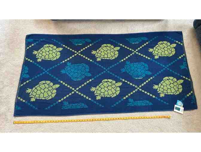 TURTLE Towel (Reversible, Oversized, Beach/Bath, 72' x 36')