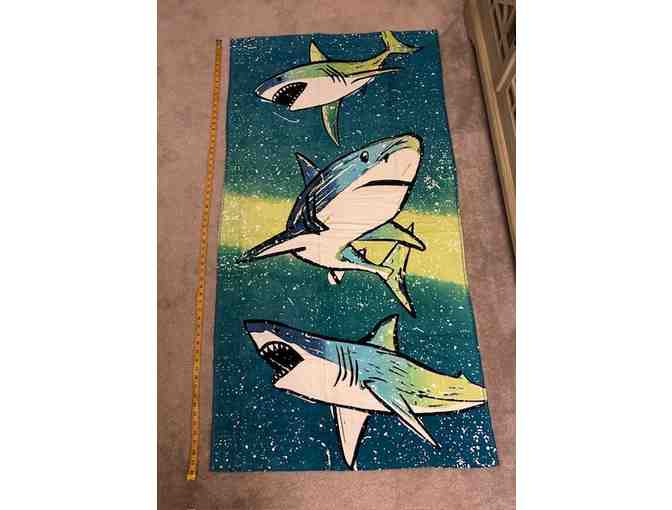 TOWEL Shark (OCEAN COLORS, Oversized Bath/Beach)