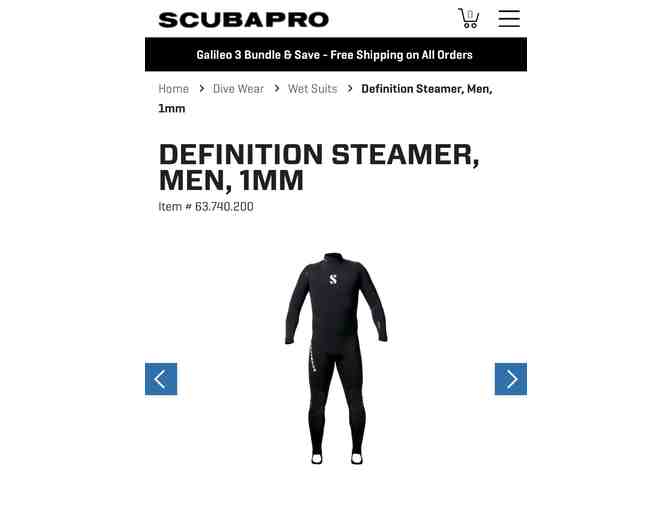 WETSUIT: ScubaPro (NEW) - Extra Large (1mm, Men's Sizing)