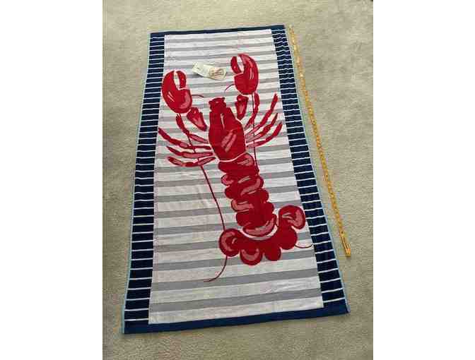 TOWEL Lobster (Luxury Oversized, 6ft x 3ft - Beach/Bath)