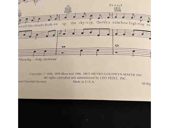 1967: WIZARD OF OZ (Original Sheet Music, 1967, OVER THE RAINBOW) - Photo 4