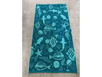 1 FISH TOWEL: Oversized, Luxury Teal (72