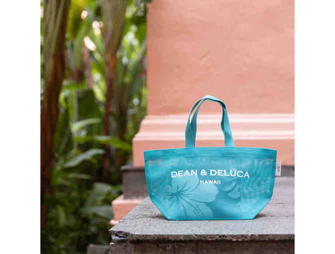 DEAN & DELUCA HAWAII Small Mint Green Mesh Tote Bag-10