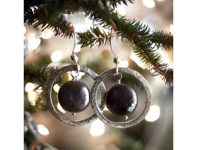 Black Pearl Earrings by Dana Birke Designs