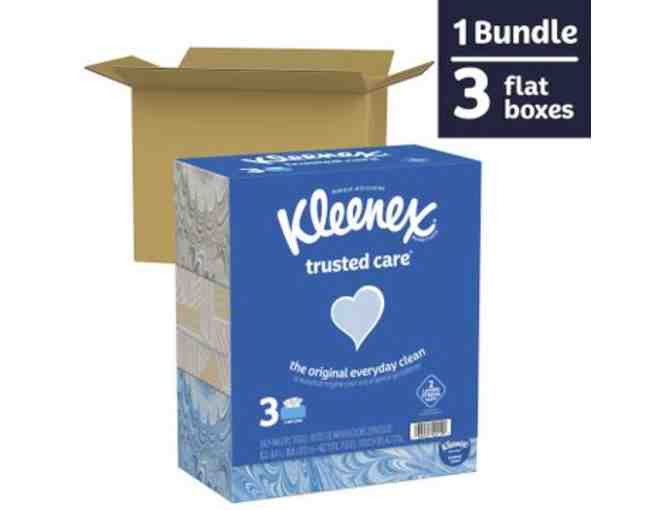 50219-01: Kleenex Trusted Care Facial Tissues, 12 Bundles of 3 Flat Boxes