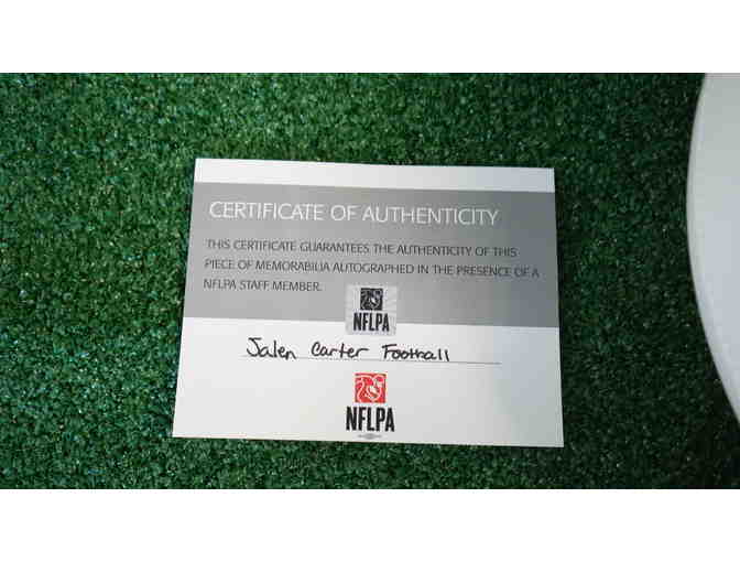 Jalen Carter Autographed Football