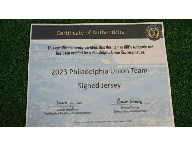 Philadelphia Union Team Autographed Jersey