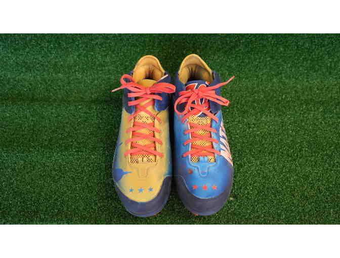 Locally Painted Cleats - 'Nationals Cleats' by Ruth Becker