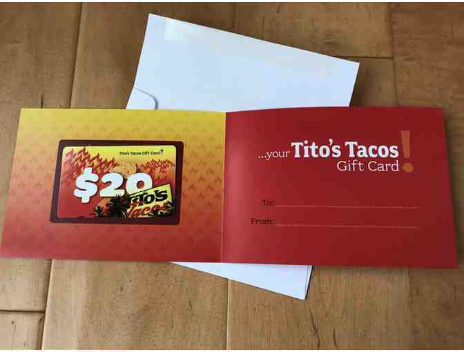 Tito's Tacos $20 Gift Card (10/10)