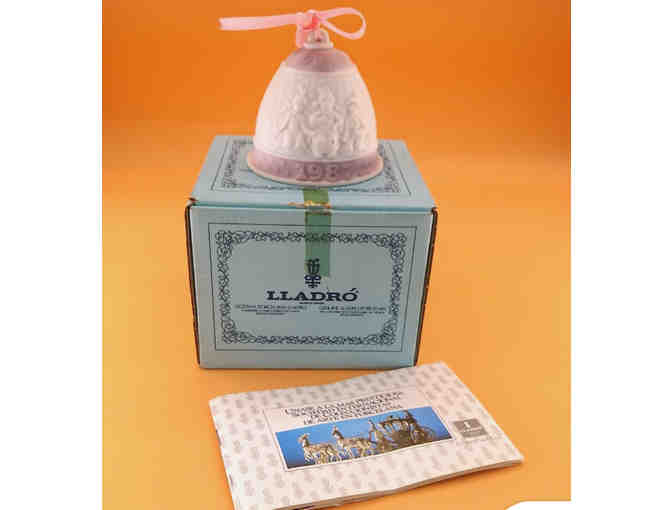 Lladro porcelain 1987 Christmas bell ornament