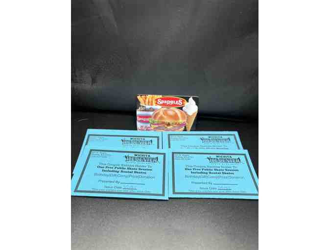 Ice Skating & Dining Delight: Wichita Ice Center Passes & Spangles Gift Card - Photo 1