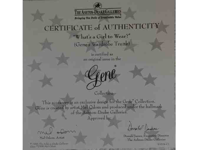 Gene Marshall Collector 'What's a Girl to Wear' Doll with Original Trunk