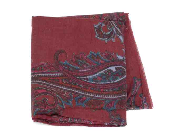 de Young Museum Store: Paisley Raspberry Scarf
