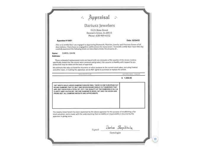 Auction - Estate Jewelry: Floral Ring - Photo 2