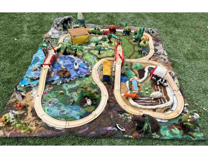 Wooden Train Set & Felted Playscape - OCS Legacy Item
