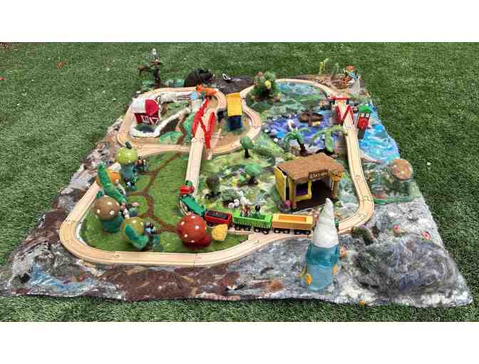 Wooden Train Set & Felted Playscape - OCS Legacy Item