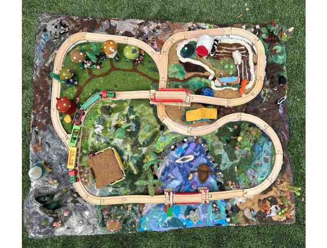 Wooden Train Set & Felted Playscape - OCS Legacy Item