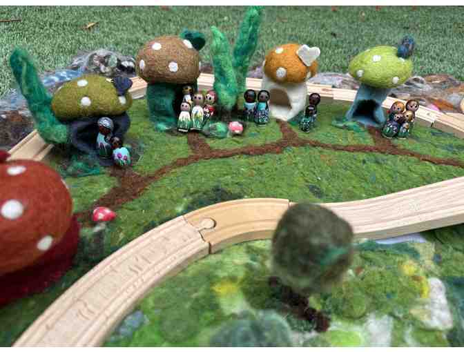 Wooden Train Set & Felted Playscape - OCS Legacy Item