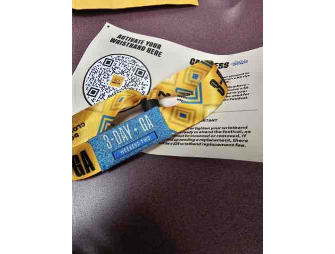 ACL Wristband 3-Day General Admission - One GA Wristband for Weekend Two - Photo 2