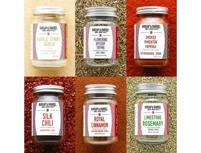 Burlap & Barrel - 6-Spice Set + Kitchen Towels