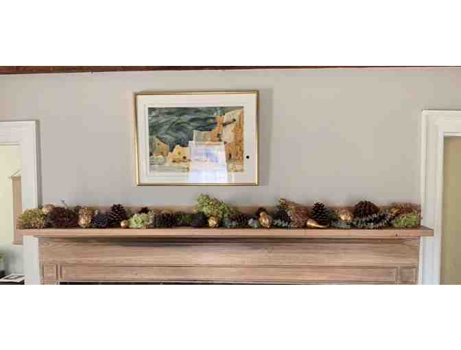 Holiday table or mantel arrangement