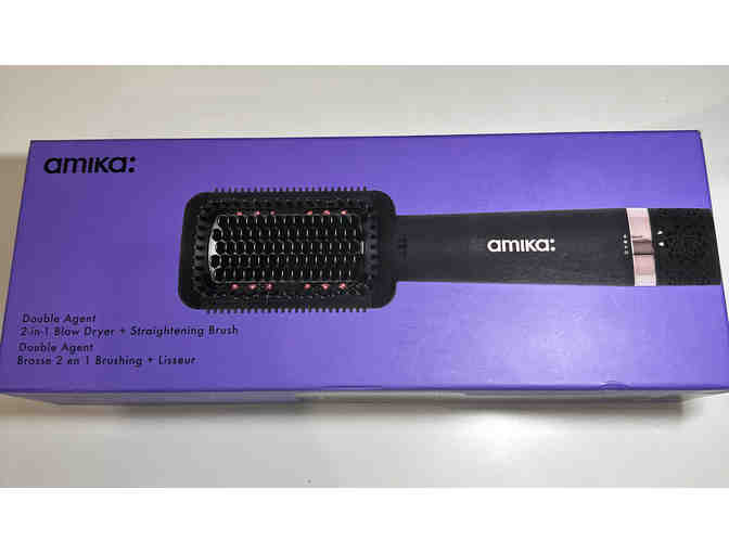 Amika Double Agent 2-in-1 Straightening Blow Dryer Brush