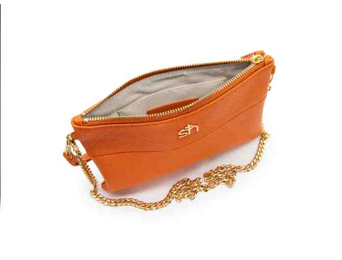Swatzell & Heilig Soho Honey Pumpkin Wristlet Clutch