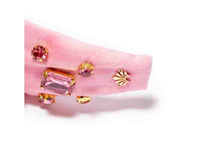 Tourmaline Rectangle Crystal Velvet Knotted Headband