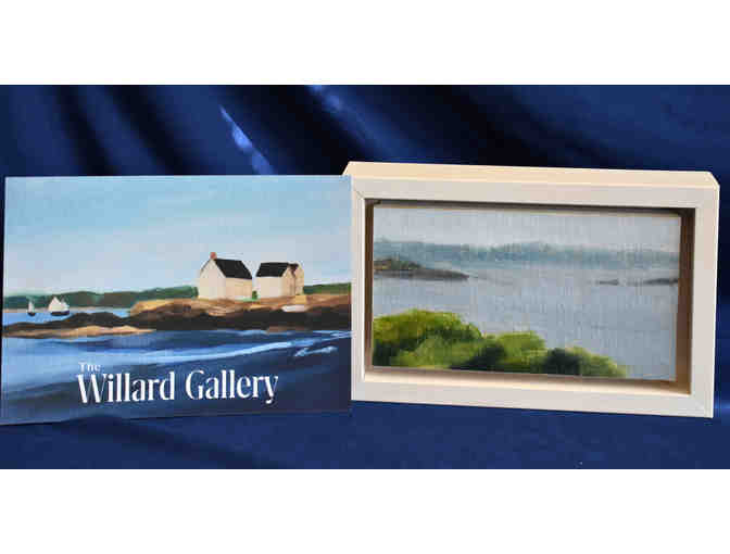 New Harbor, Maine I- Framed Oil on Linen by Local Maine Artist