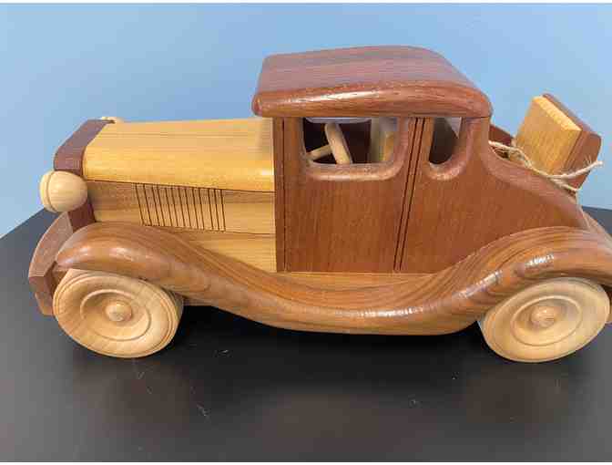 Handcrafted Wood Antique Car - Photo 2