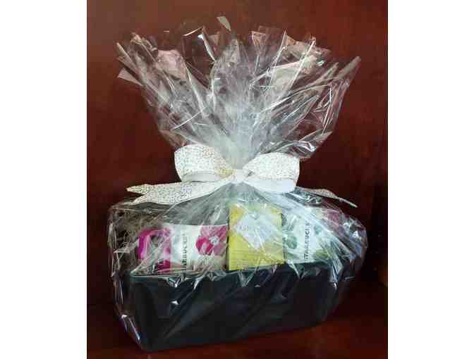 Gift Basket with Green Tea and Starbucks Mugs