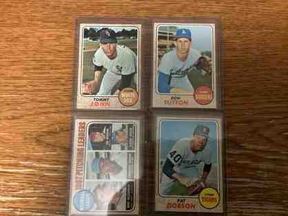 Four 1968 TOPPS Baseball Cards